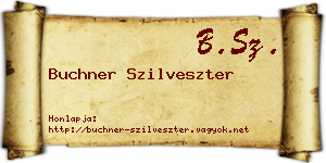 Buchner Szilveszter névjegykártya